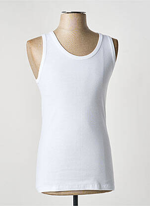 Débardeur coupe cintrée sans manche blanc ARMOR LUX homme