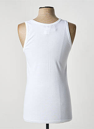 Débardeur coupe cintrée sans manche blanc ARMOR LUX homme