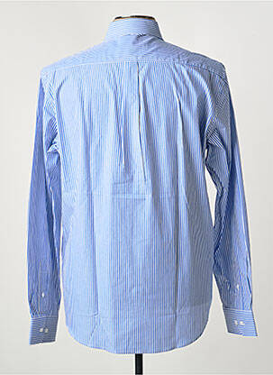Chemise manches longues coupe droite bleu LION OF PORCHES homme