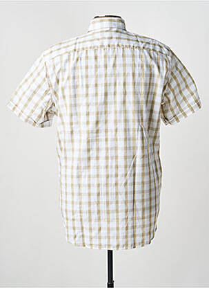 Chemise manches courtes imprimé carreaux blanc DARIO BELTRAN homme