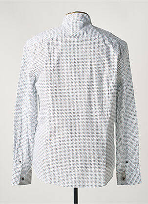 Chemise manches longues imprimé fantaisie blanc DELAHAYE homme