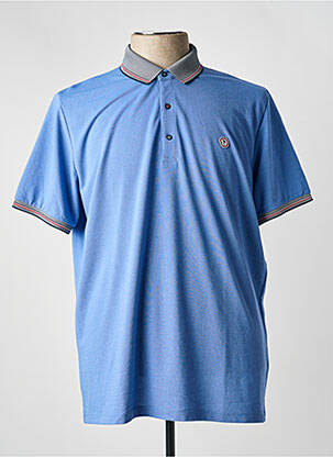 Polo coupe droite manches courtes bleu BENSON & CHERRY homme