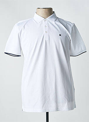 Polo coupe droite manches courtes blanc LION OF PORCHES homme