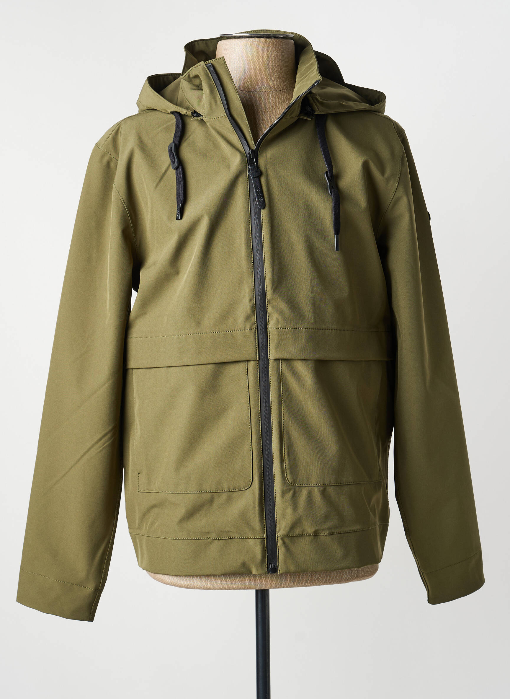 Parka manches longues a capuche vert TANTÄ homme