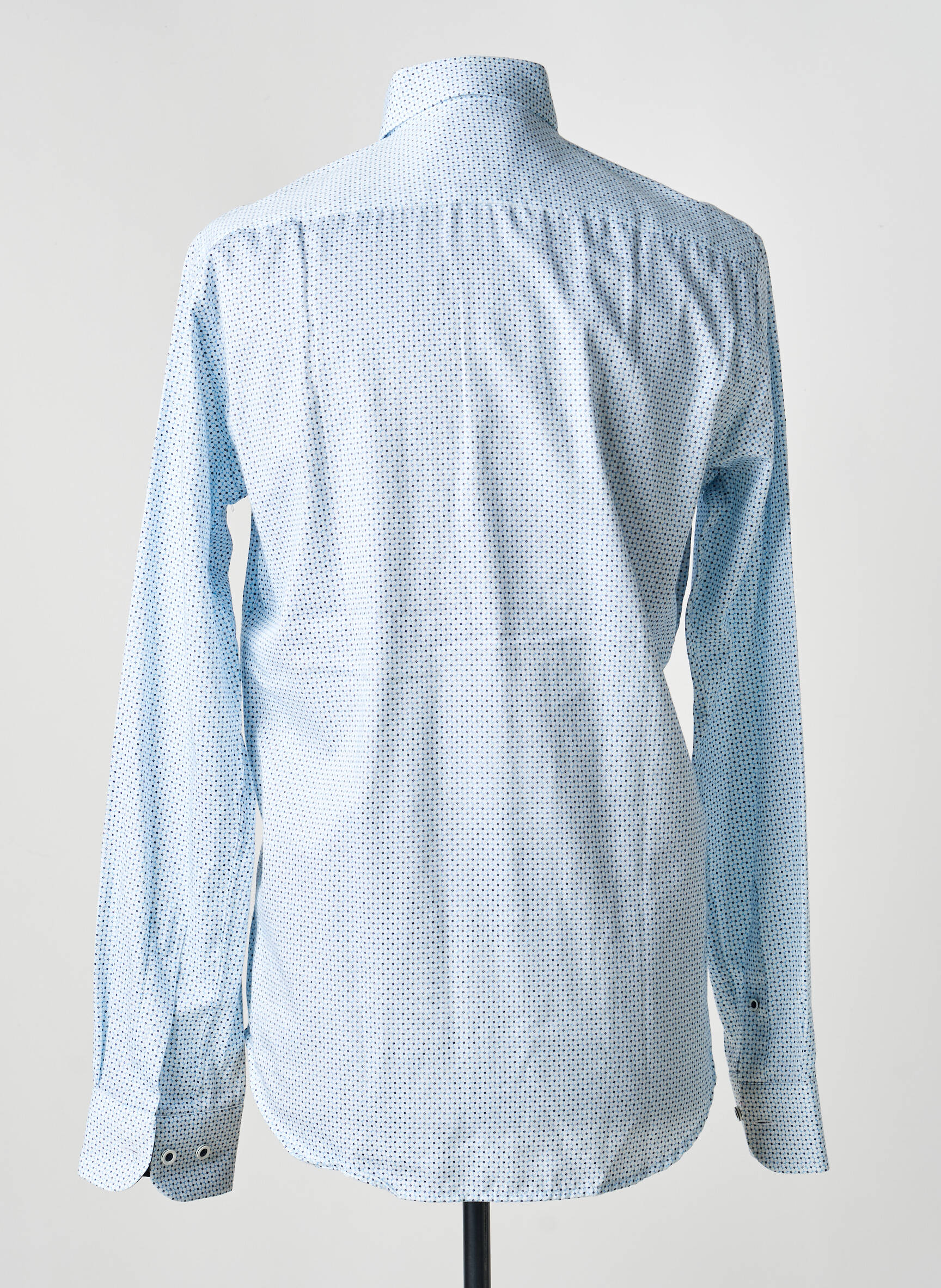 Chemise manches longues imprimé fantaisie bleu DARIO BELTRAN homme