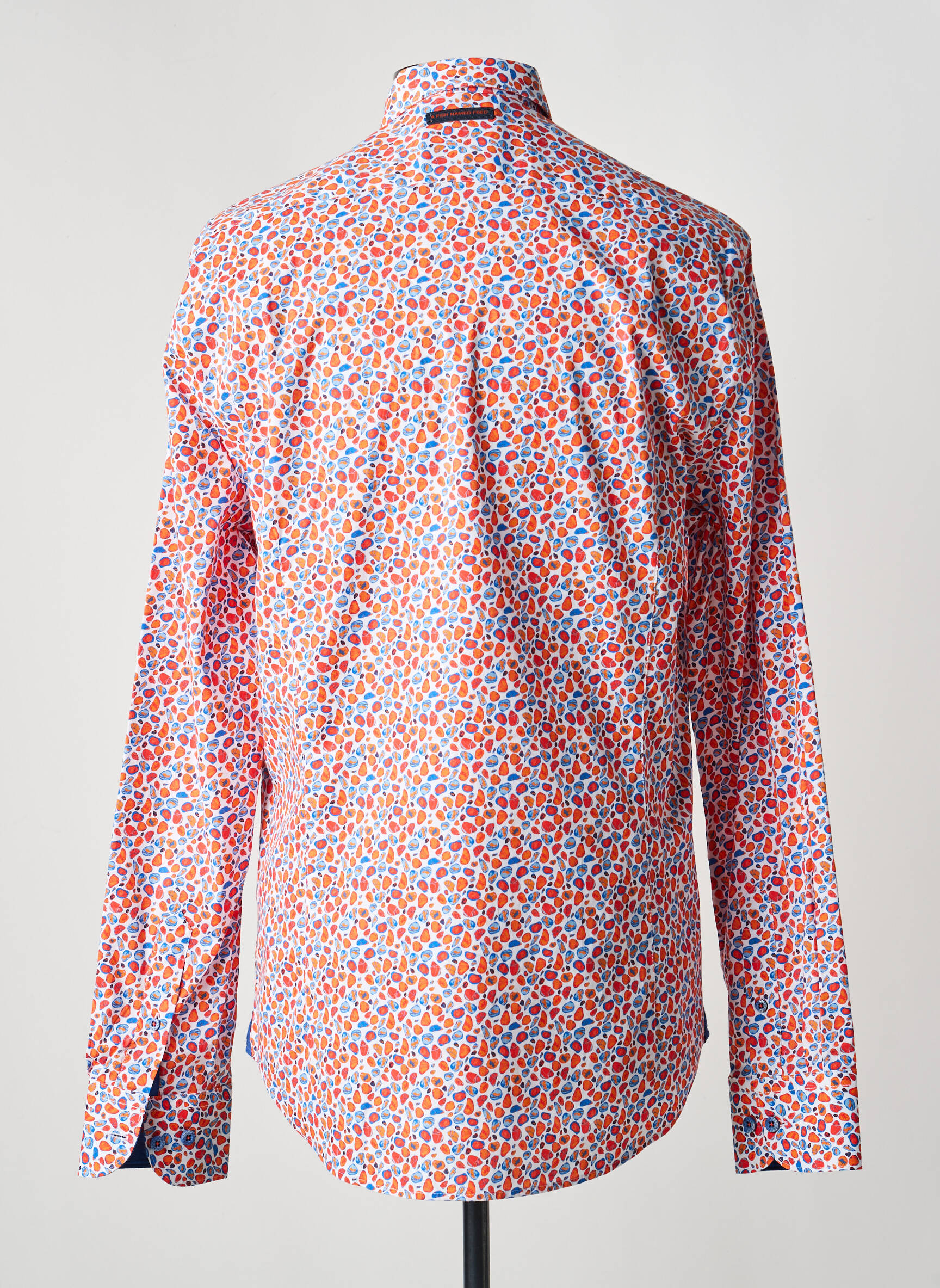 Chemise manches longues imprimé fantaisie orange A FISH NAMED FRED homme