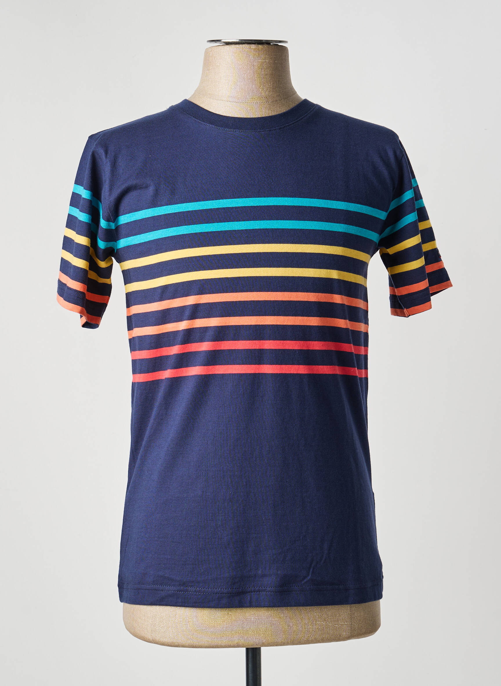 T-shirt coupe cintrée manches courtes bleu ARMOR LUX homme