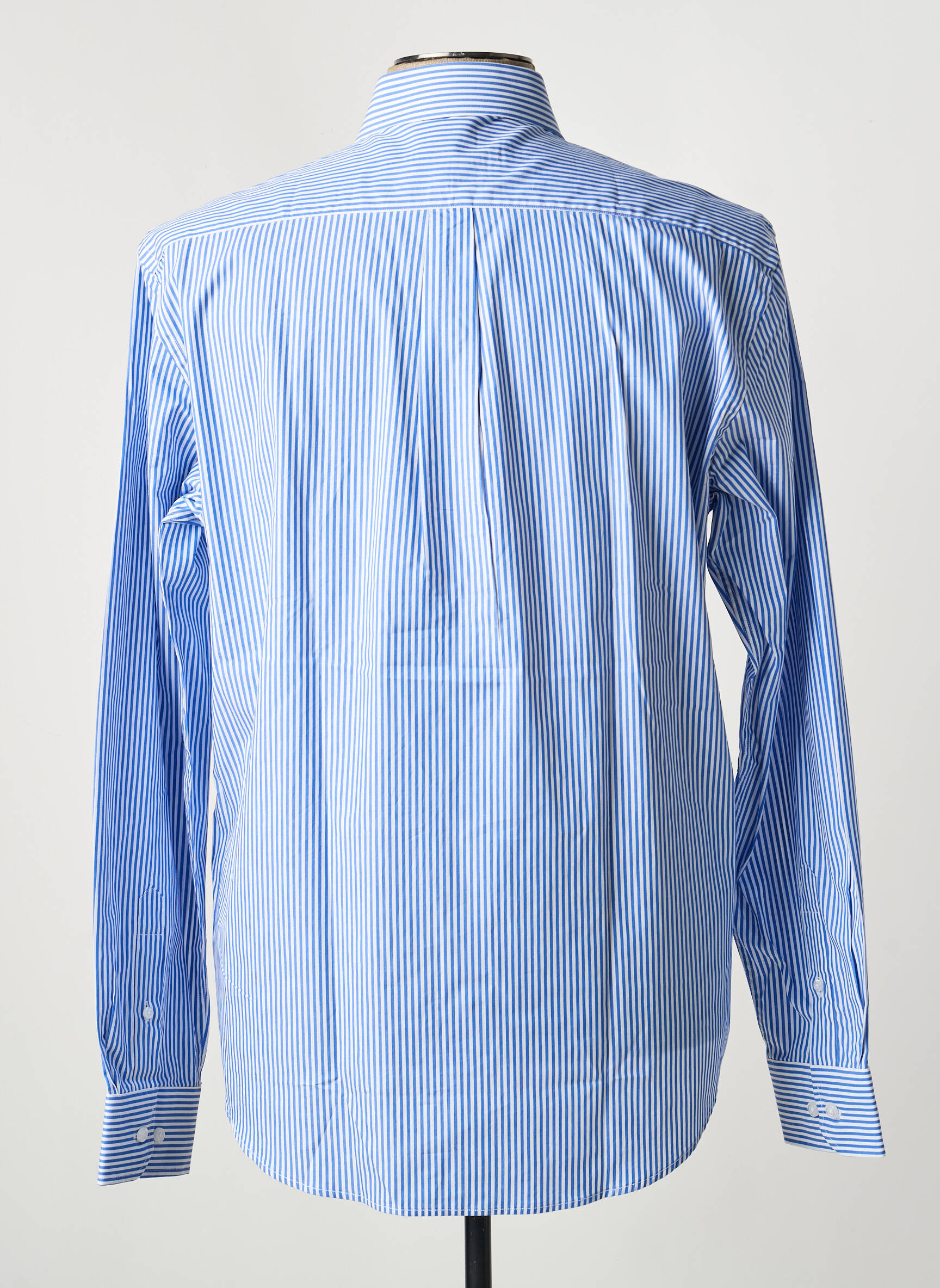 Chemise manches longues coupe droite bleu LION OF PORCHES homme