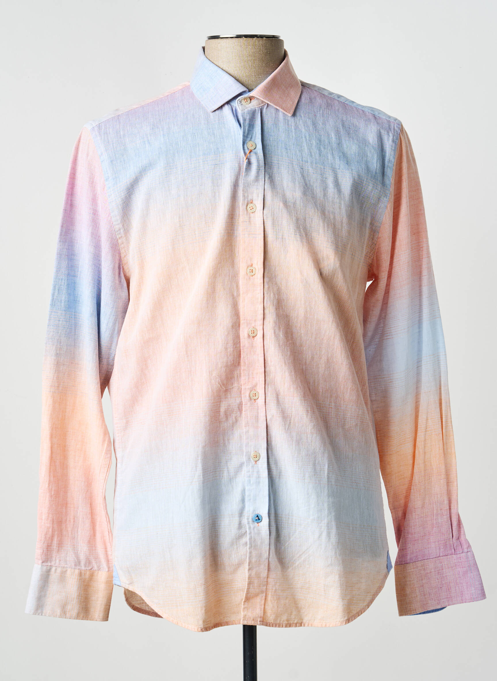 Chemise manches longues coupe droite orange A FISH NAMED FRED homme