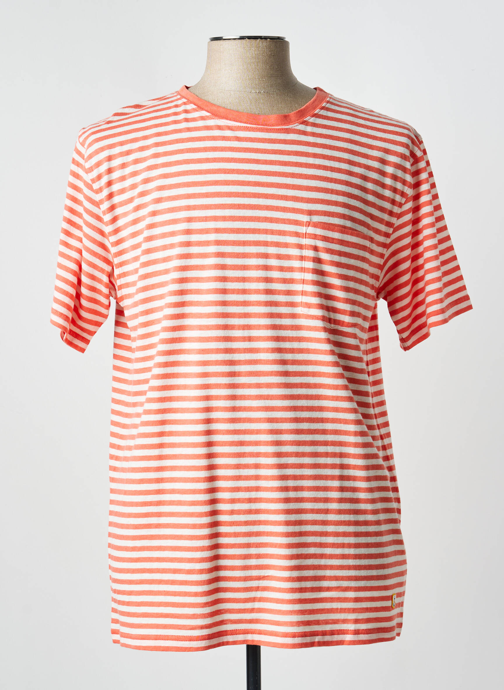 T-shirt coupe droite manches courtes orange ARMOR LUX homme