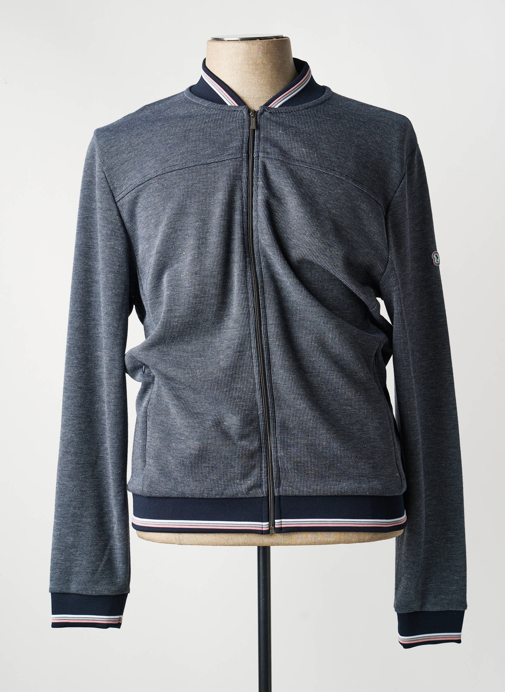 Veste casual coupe droite gris BENSON & CHERRY homme