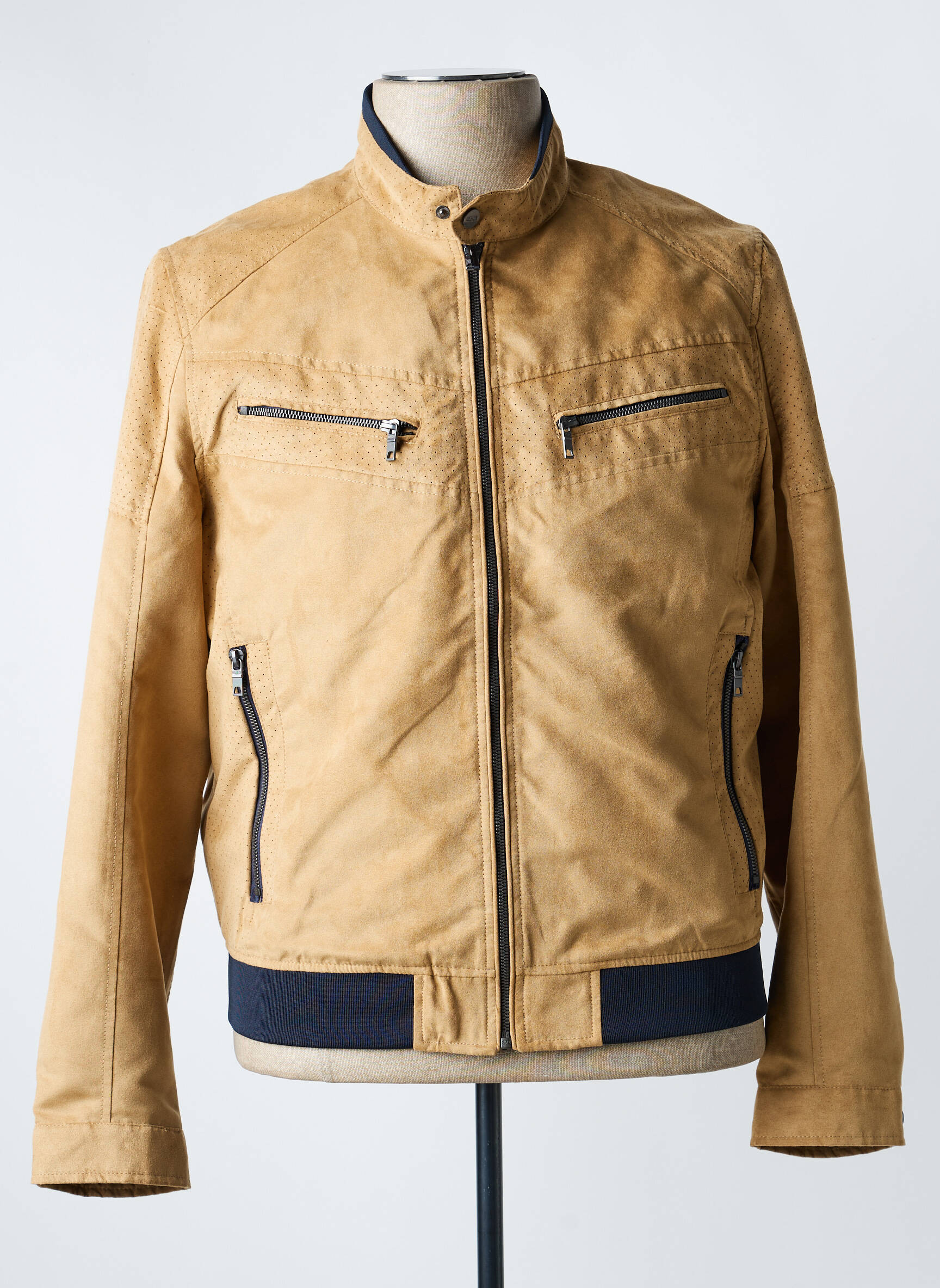 Blouson manches longues marron DELAHAYE homme