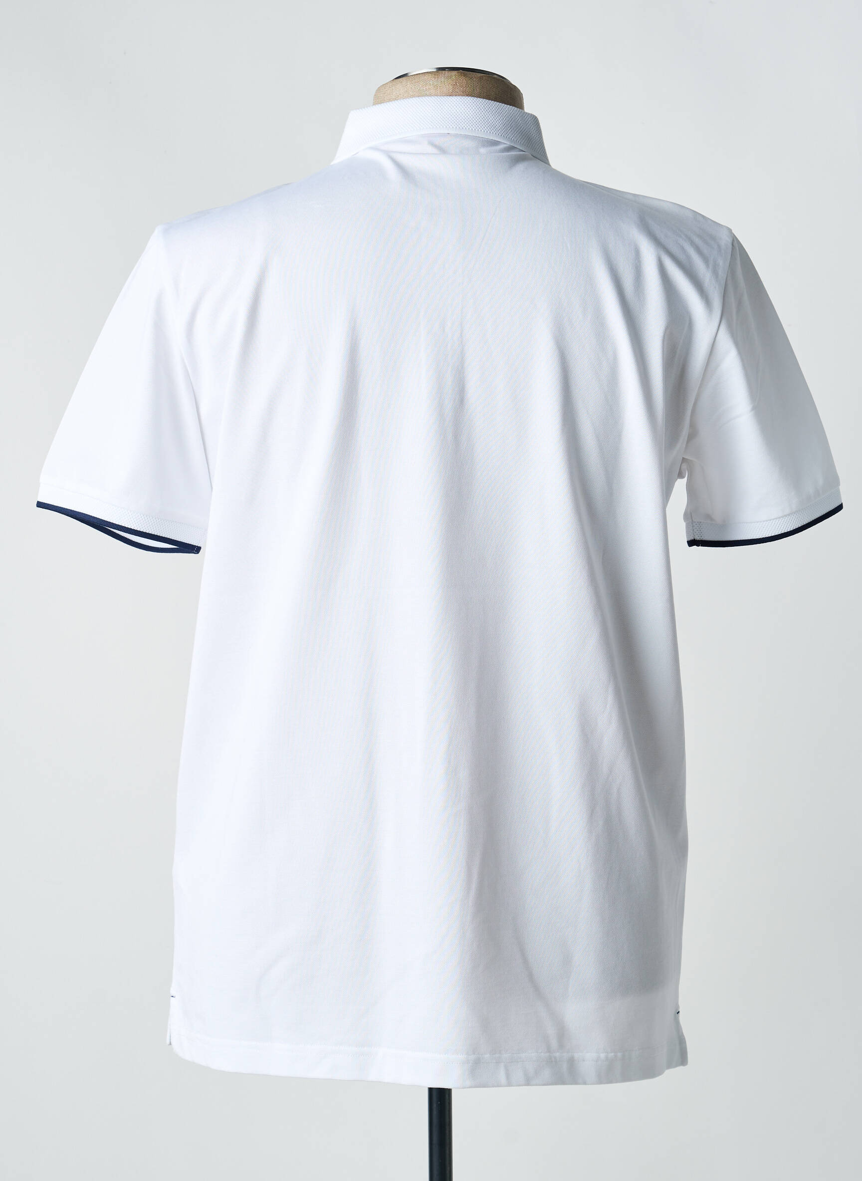 Polo coupe droite manches courtes blanc LION OF PORCHES homme