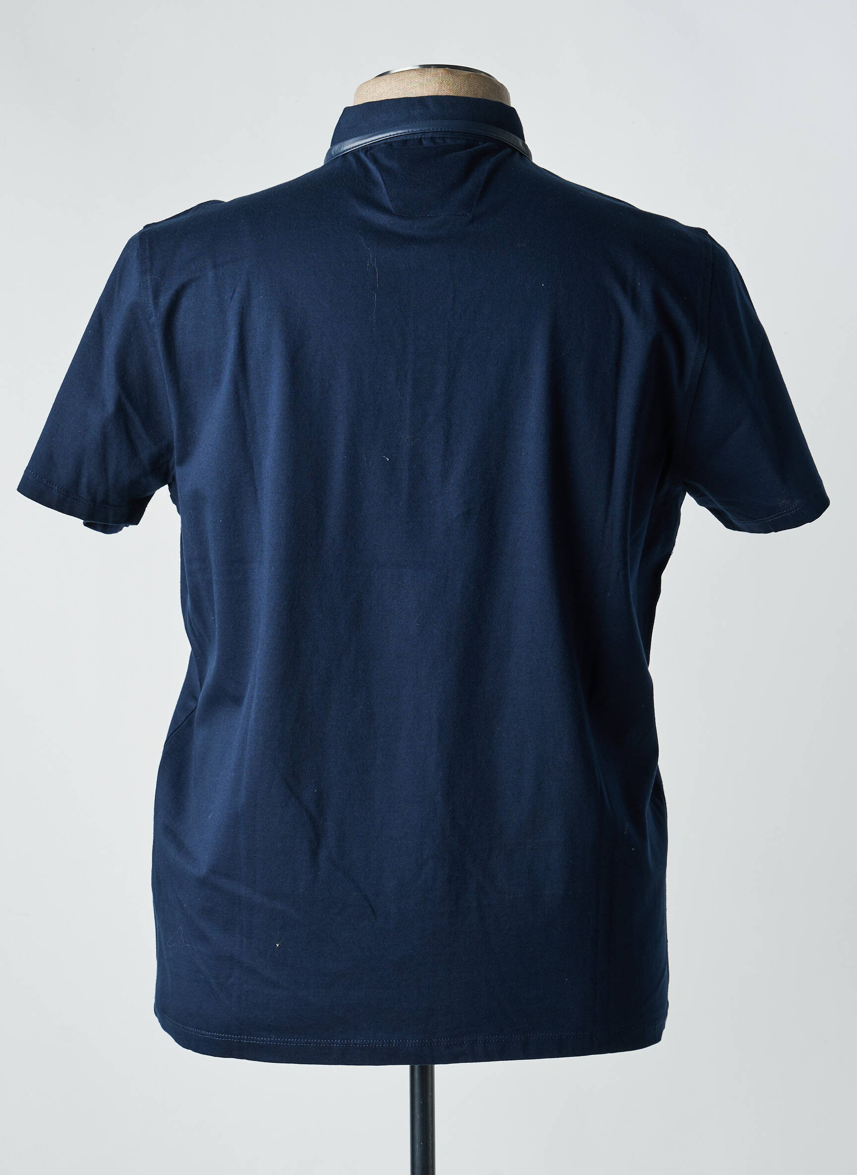 Polo coupe droite manches courtes bleu DELAHAYE homme