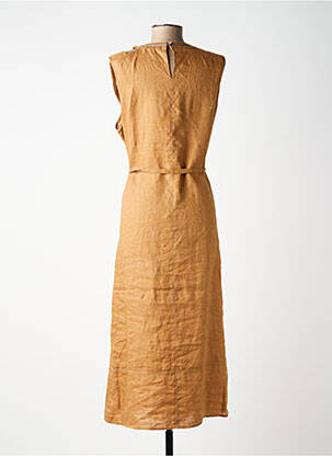 Robe longue sans manche sans manche marron DIANE LAURY femme