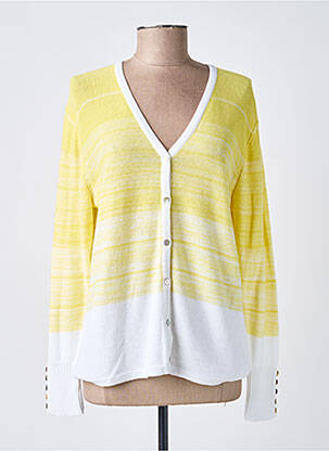 Gilet manches longues stretch jaune MARBLE femme