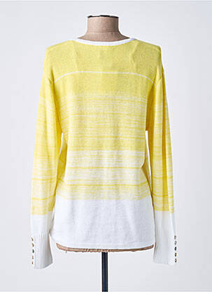 Gilet manches longues stretch jaune MARBLE femme