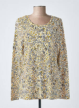 T-shirt imprimé fantaisie manches longues jaune OLSEN femme
