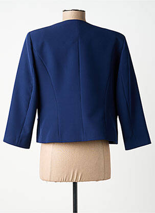 Veste chic tissage crêpe bleu ESTEL COLLECTION femme