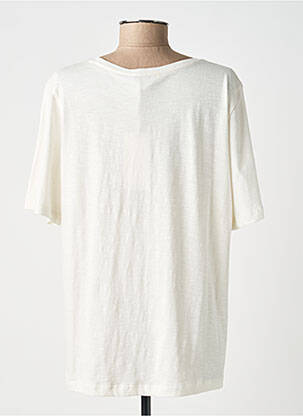 T-shirt coupe droite manches courtes beige TRAMONTANA femme