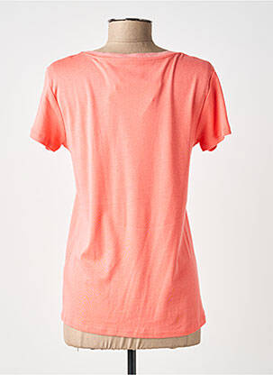 T-shirt col v manches courtes rose C'EST BEAU LA VIE femme