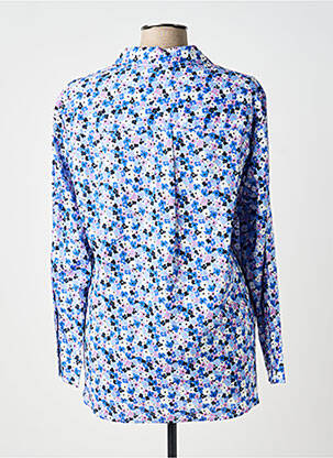 Chemisier imprimé fleurs manches longues bleu OLSEN femme