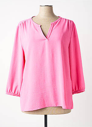 Blouse manches 3/4 manches 3/4 rose TINTA STYLE femme