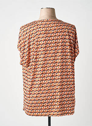 T-shirt imprimé fantaisie manches courtes orange DIANE LAURY femme