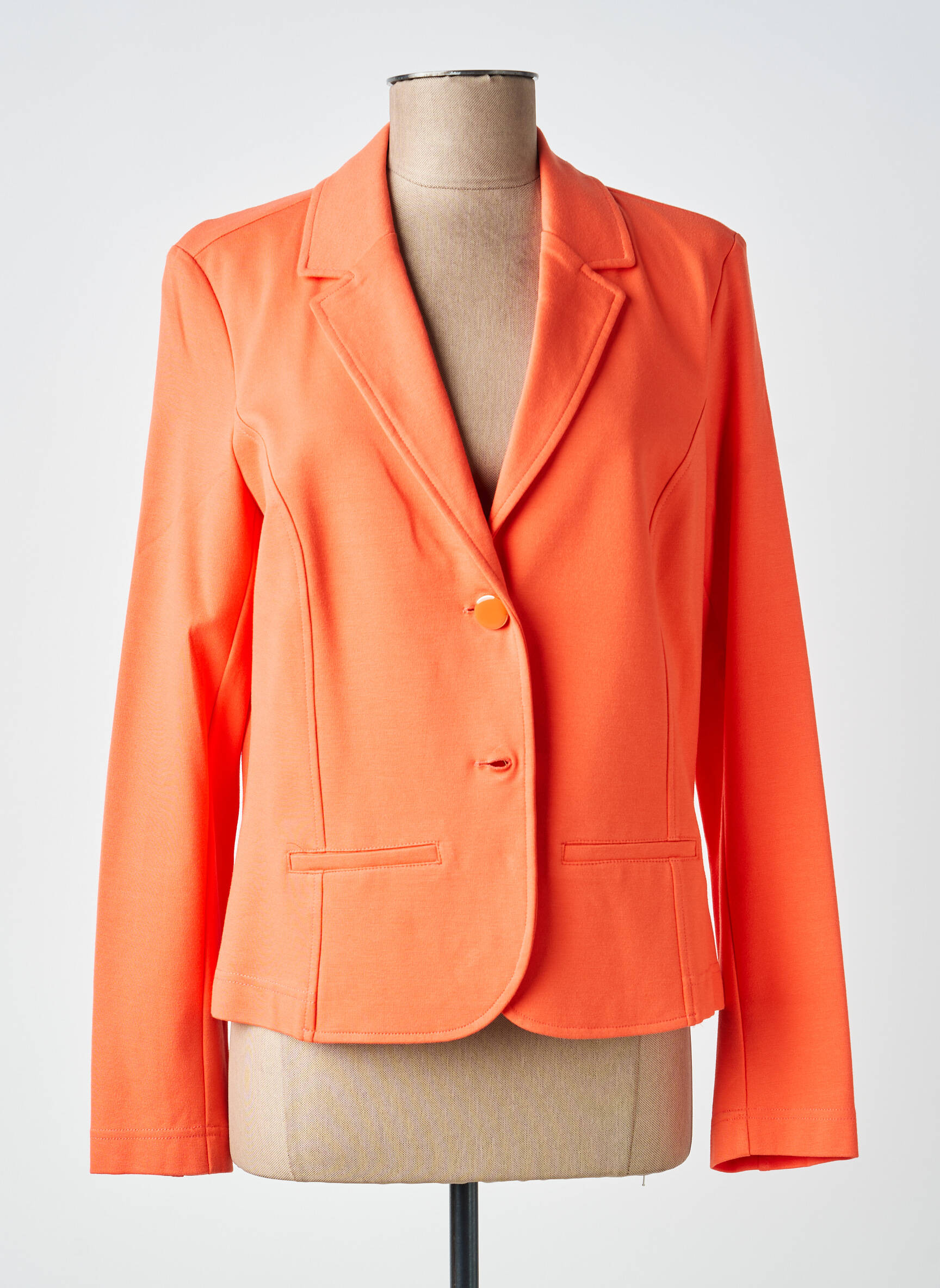 Blazer coupe cintrée orange SIGNE NATURE femme