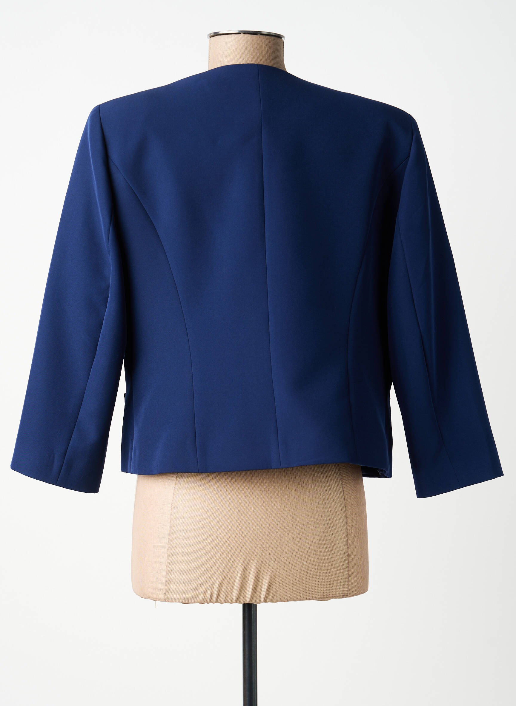 Veste chic tissage crêpe bleu ESTEL COLLECTION femme