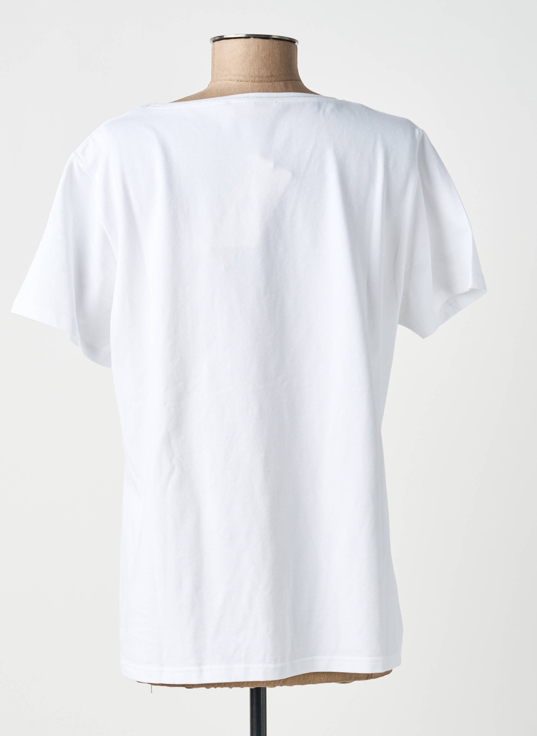 T-shirt sérigraphie manches courtes beige SIGNE NATURE femme