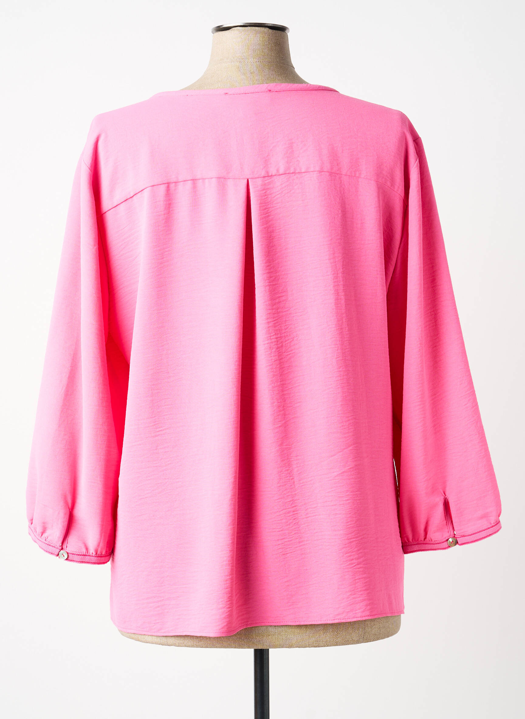 Blouse manches 3/4 manches 3/4 rose TINTA STYLE femme