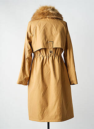 Trench tissage popeline sans capuche beige MOLLY BRACKEN femme