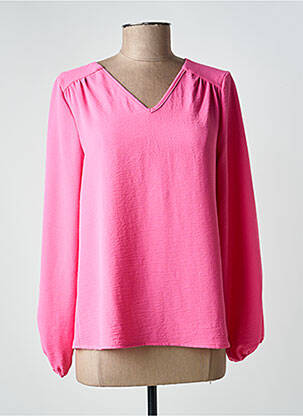 Blouse manches longues manches longues rose SIGNE NATURE femme