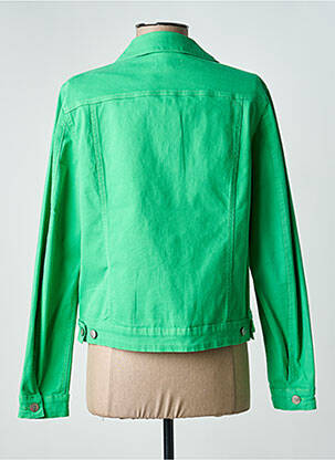Veste casual poignets boutonnés avec fente vert SIGNE NATURE femme