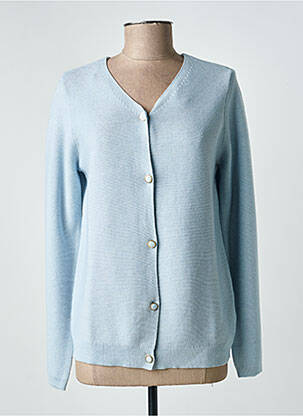 Gilet manches longues stretch bleu JULIE GUERLANDE femme