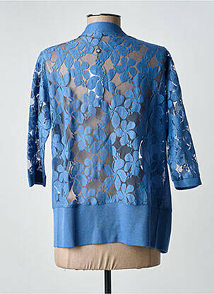 Gilet manches longues manches 3/4 bleu MOLLY BRACKEN femme