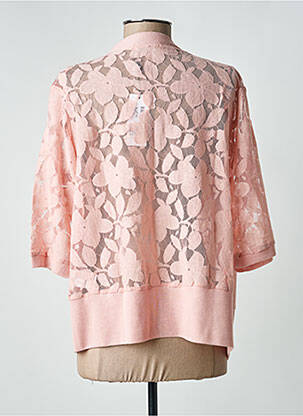 Gilet manches longues manches 3/4 rose MOLLY BRACKEN femme