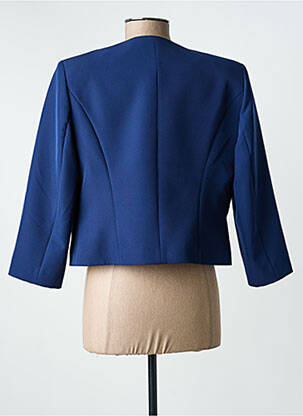 Veste chic tissage crêpe bleu ESTEL COLLECTION femme
