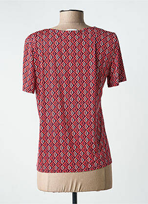 Top tissage jersey manches courtes rouge GEVANA femme