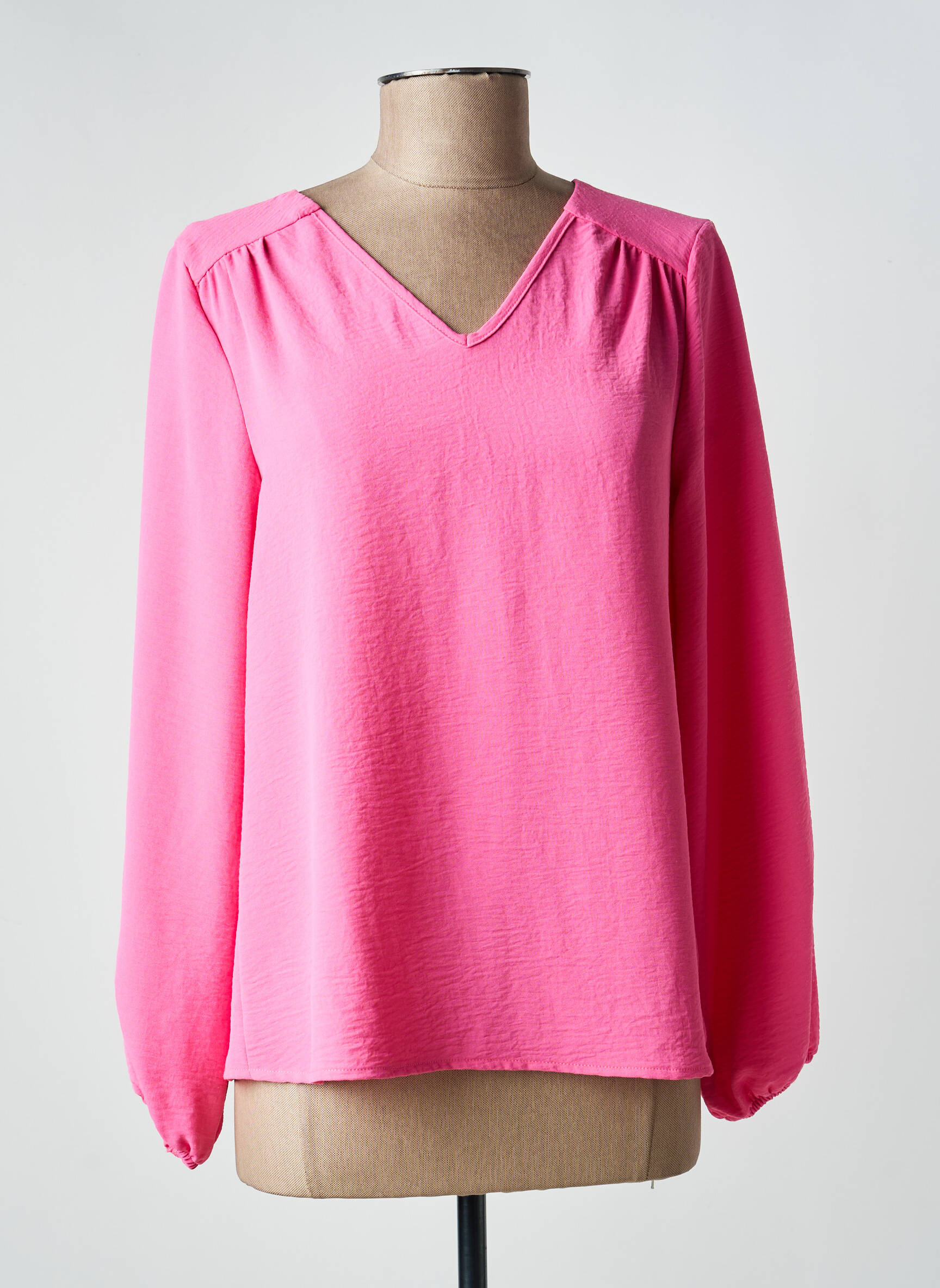 Blouse manches longues manches longues rose SIGNE NATURE femme
