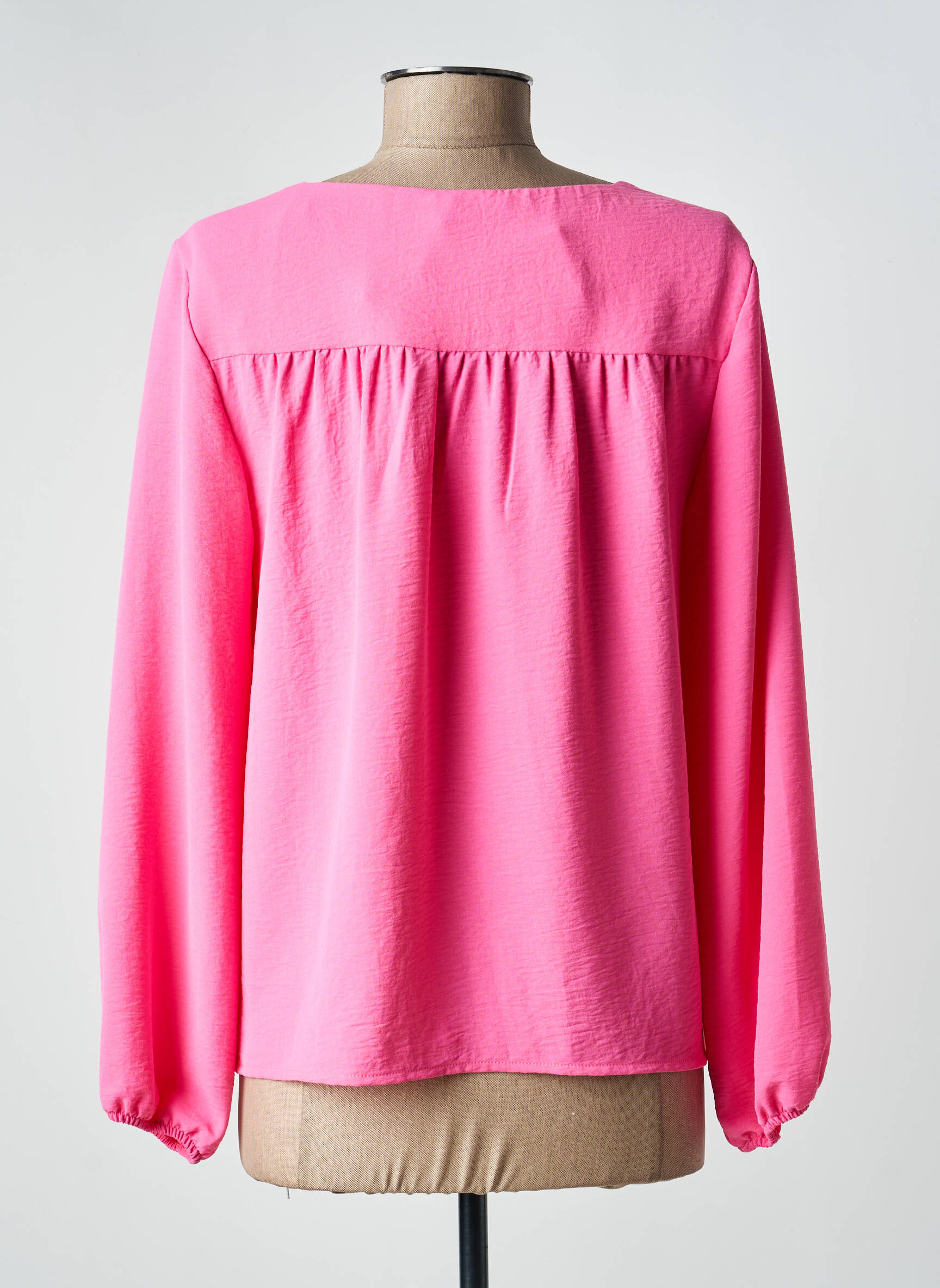 Blouse manches longues manches longues rose SIGNE NATURE femme