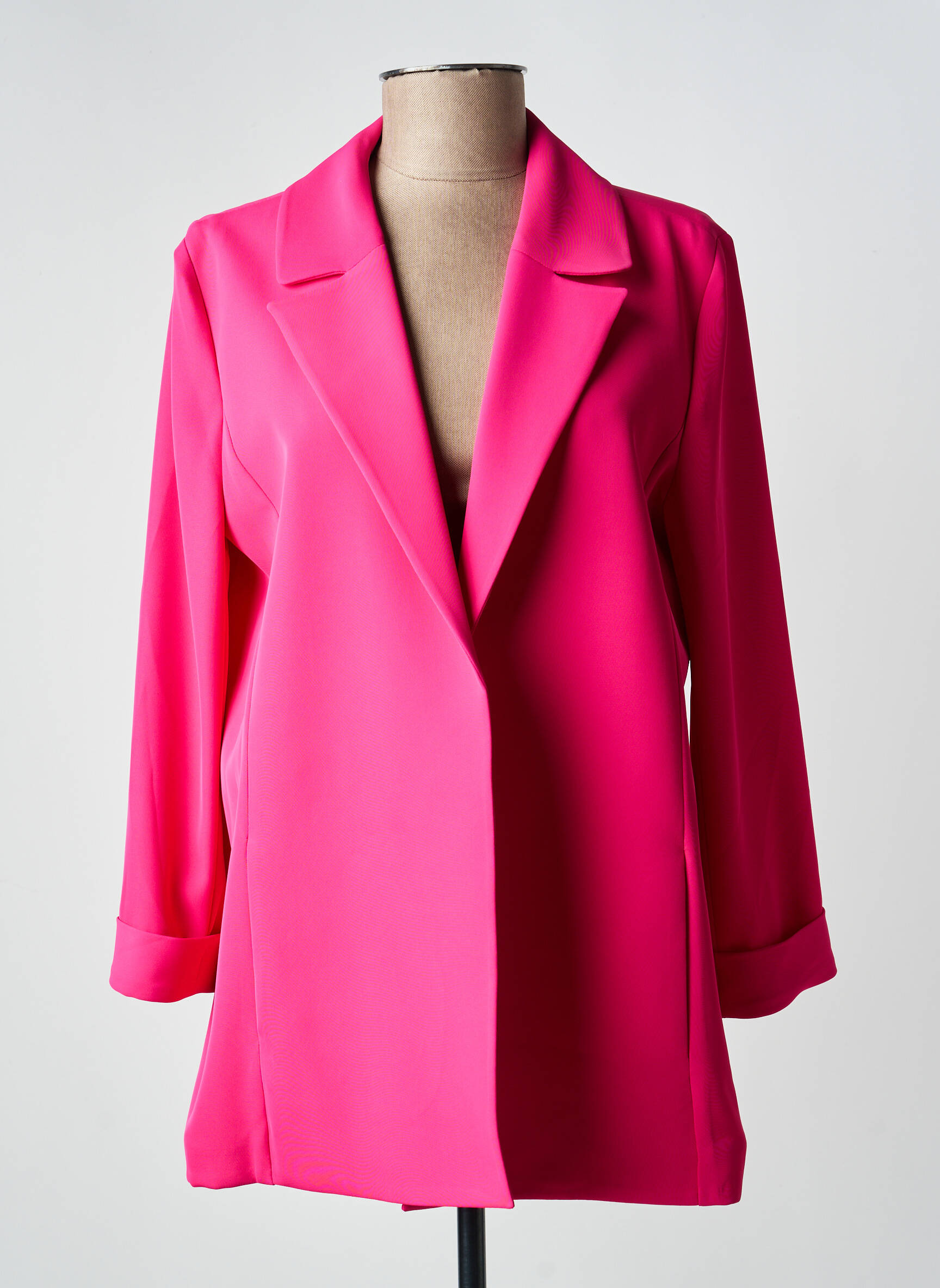 Blazer finition intérieure biaisée rose TINTA STYLE femme