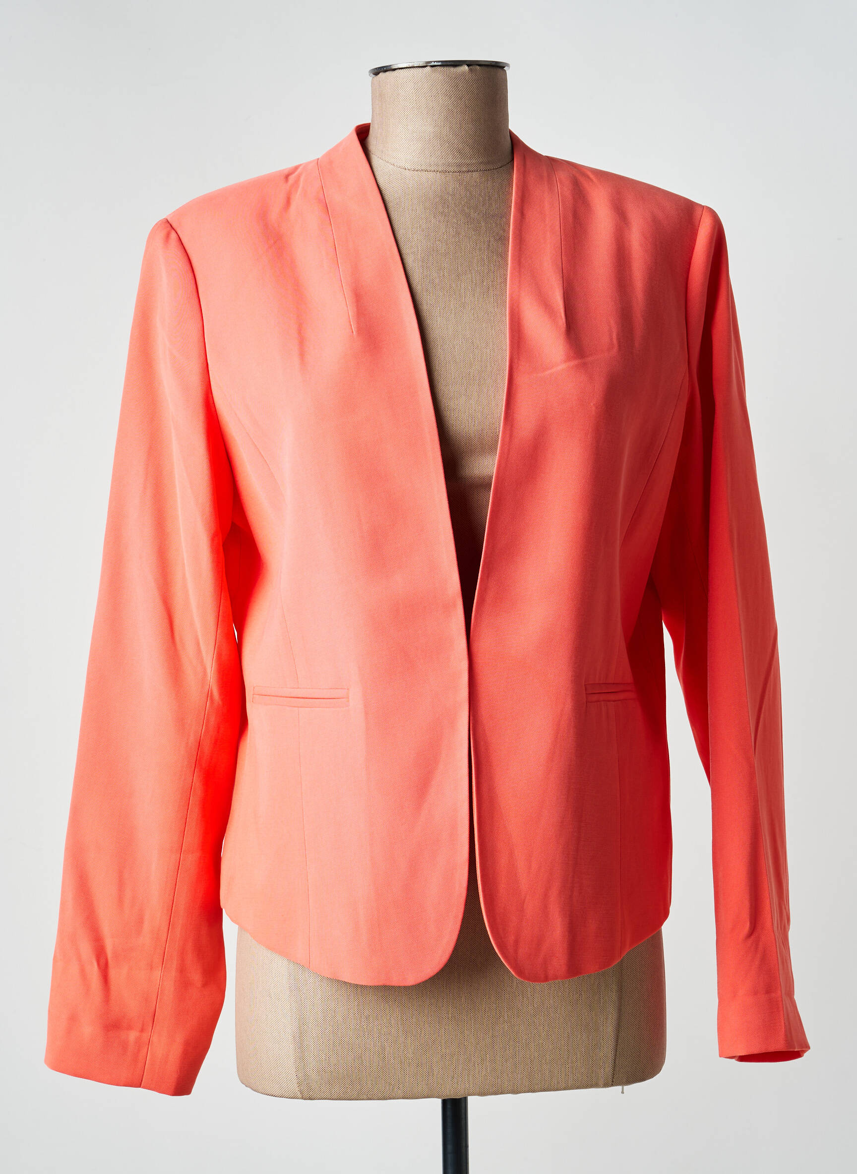 Blazer poches orange JULIE GUERLANDE femme