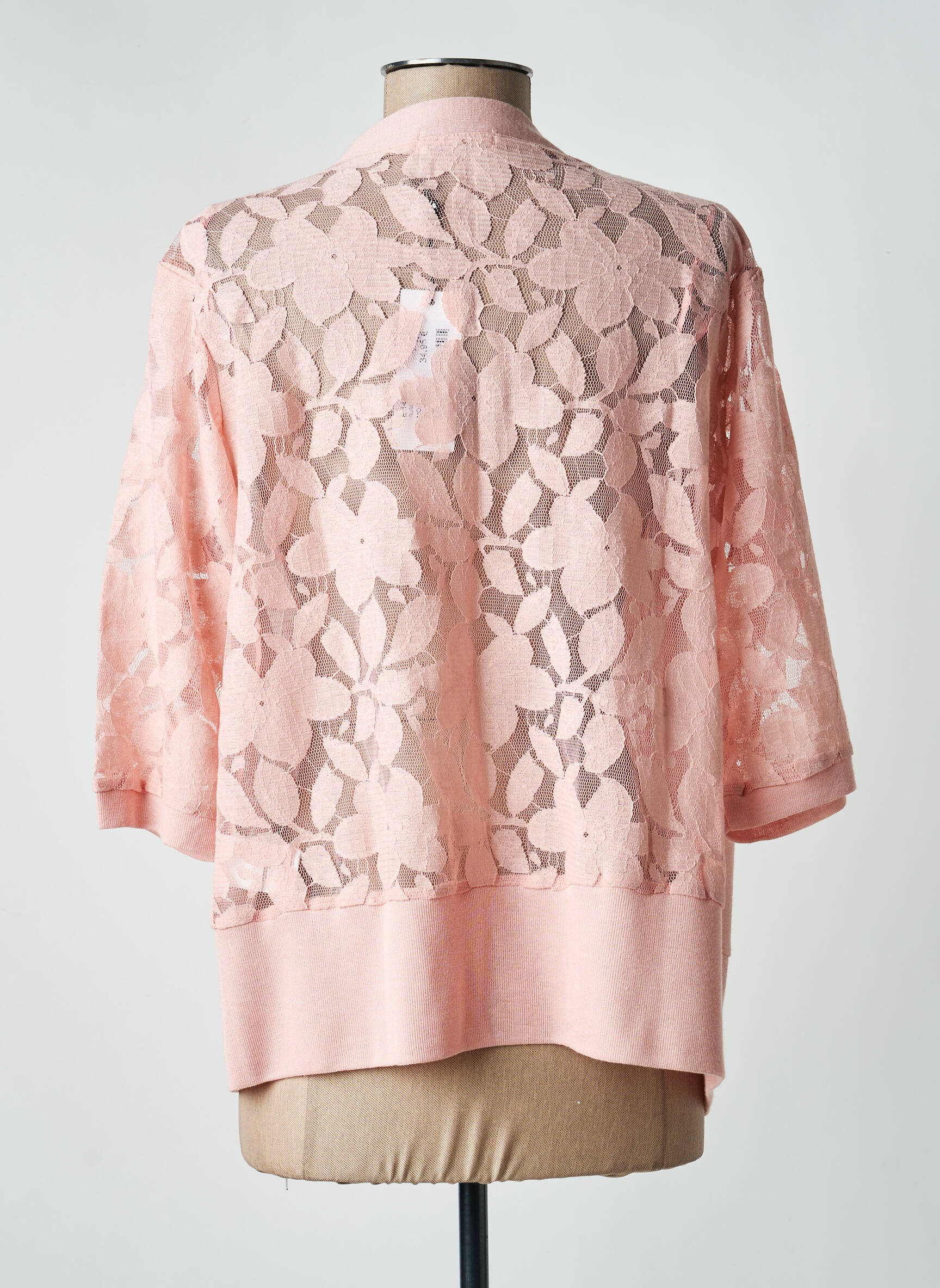 Gilet manches longues manches 3/4 rose MOLLY BRACKEN femme