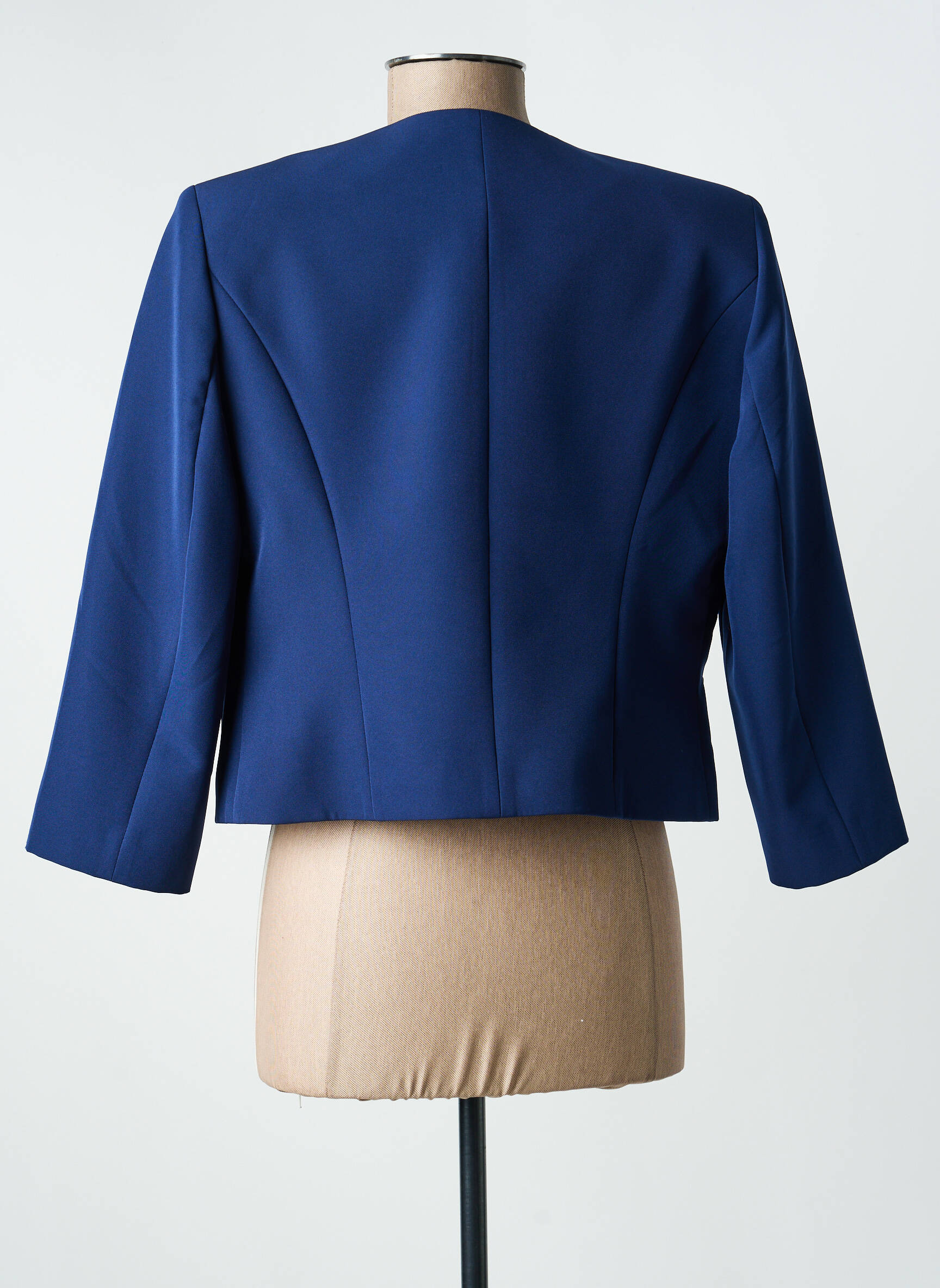 Veste chic tissage crêpe bleu ESTEL COLLECTION femme