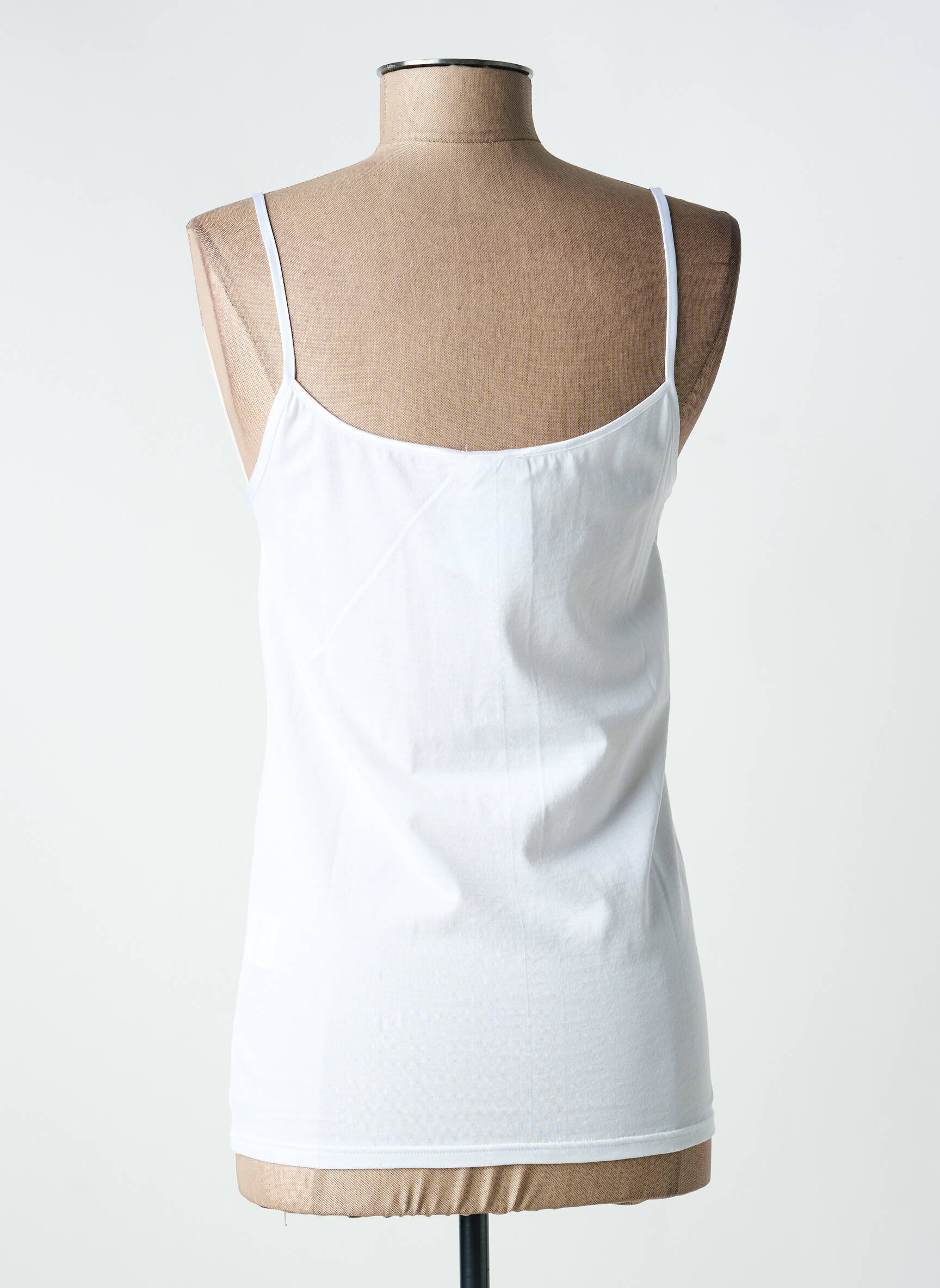 Top col carré fines bretelles blanc ARMOR LUX femme