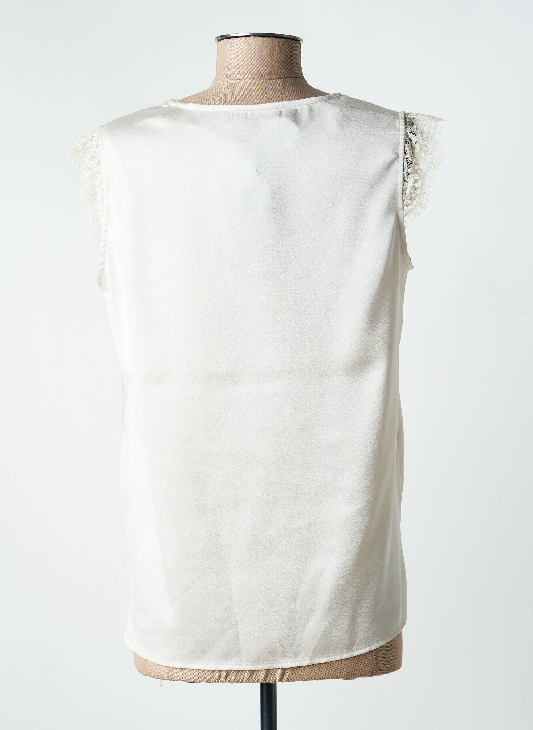 Top stretch manches courtes beige BARILOCHE femme
