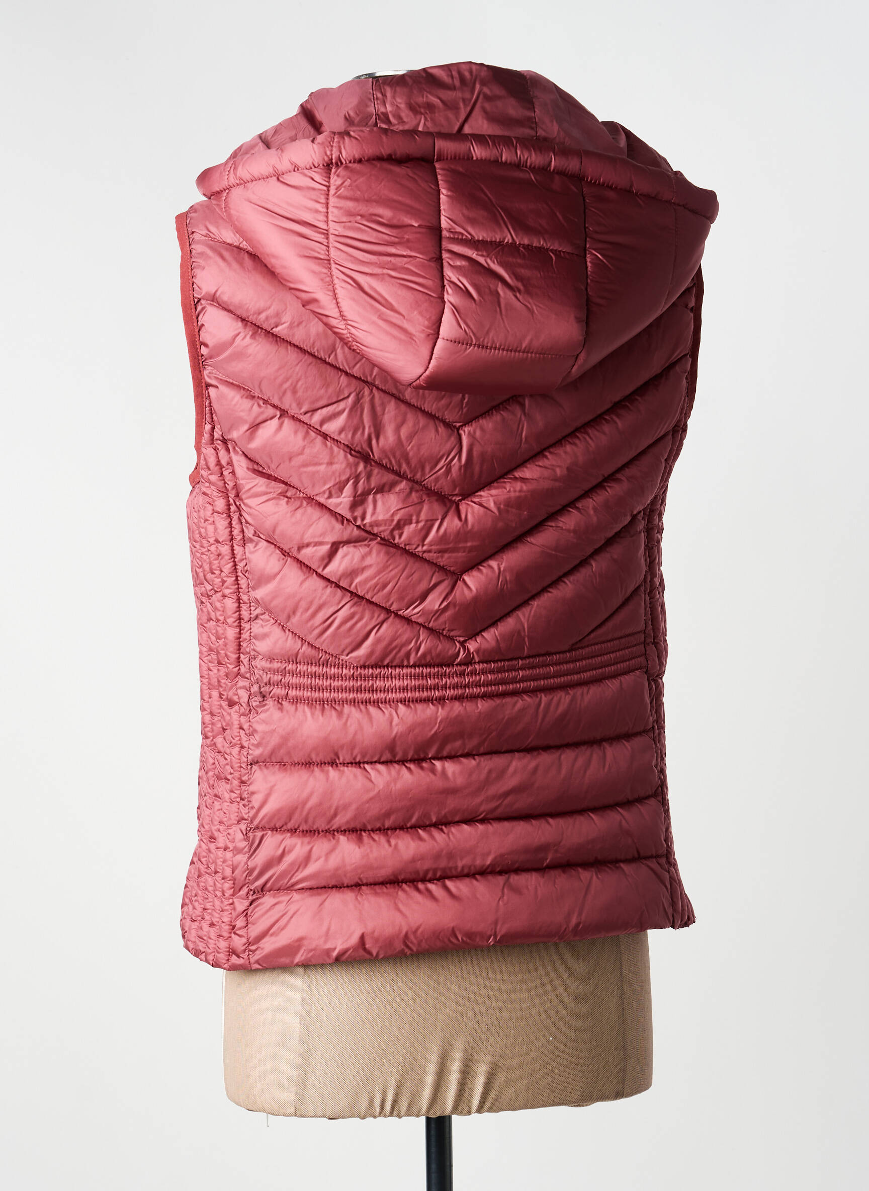 Doudoune poches a capuche rose JULIE GUERLANDE femme