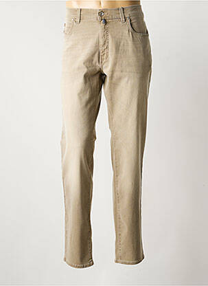 Pantalon droit stretch taille normale beige PIERRE CARDIN homme